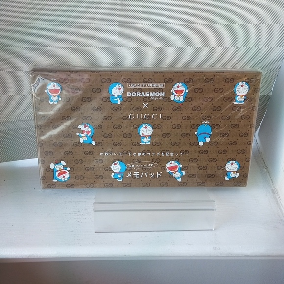 New Gucci Doraemon Notepad (2 Square Notepads in Hard Bound Cover). Whimsical! - Picture 1 of 4